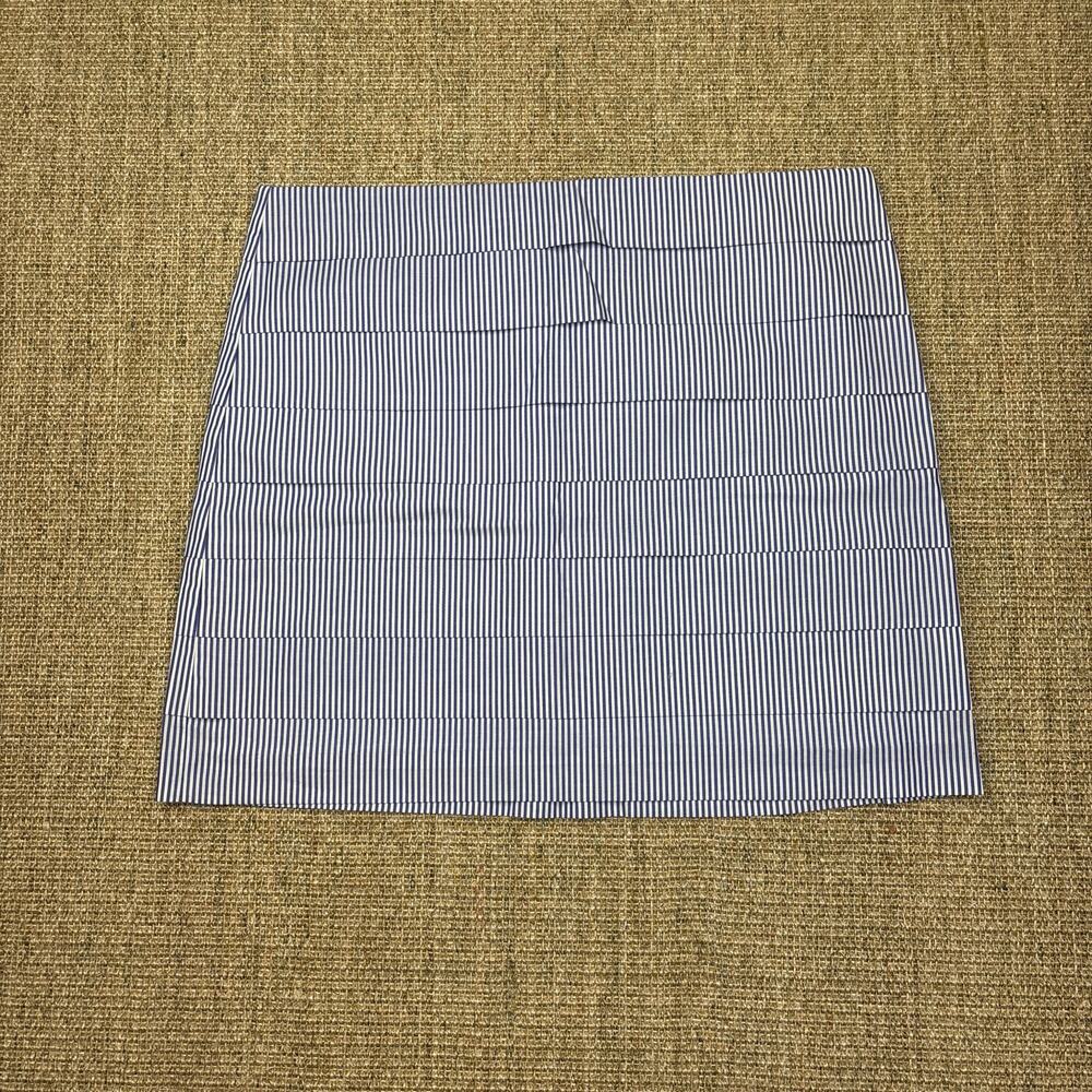 🐳 Vineyard Vines Tiered Stripe Mini Skirt | Size 12 | Navy White